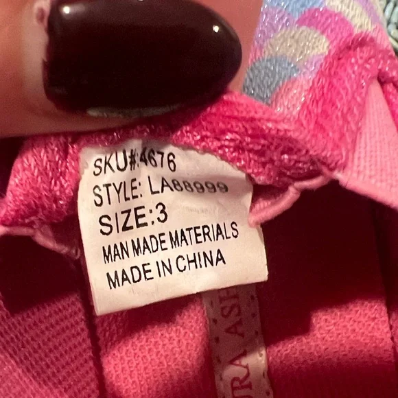 Laura Ashley size 3 Pink and Blue Checkered Kids Sneakers. Worn once - Picture 4 of 4